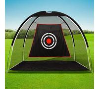 Golf Hitting Practice Nets for Backyard Driving Heavy Duty Men Real Indoor Golf Balls Hitting Pitching Driving Nets for Indoor Outdoor Garage Use Golfing Swing Training Impact Cages with Frame and Net