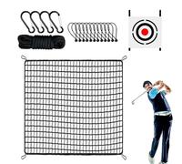 Golf hitting the net, golf nets for the yard - Practice ball swing training simulator - Backyard Golf Barrier Net with target fabric for indoor outdoor garden