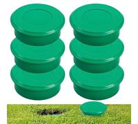 Golf Hole Covers for Putting Green, Pack of 6 Waterproof Protective Plugs - Insert for Golf Balls in Holes for Practice Purposes, Outdoor Sports, Garden, Lawn, Competition Fields and Backyard