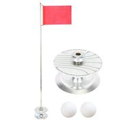 Golf Hole Cup and Flag - Driving Range Golf Pin Flag Hole | Golf Pin Flag Hole Cup Set | Portable Golf Hole Cup for Practice Putting Green in the Backyard | Driving Range Golf Pin Flag