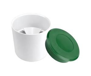 Golf Hole Cup - Compact Trainer, 1 Piece Aiming Vessel for Putting Drills, Target Socket with Protective Lid, Sporting Gear, Precision Port for Lawns, Patios and Verandas for Club Members