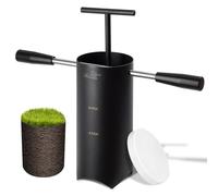 Golf Hole Cutter Tool - 4” & 6” Stainless Steel Hole Digger with Detachable Handle - Portable Golf Cup Cutter for Backyard Putting Green, Lawn & Garden Practice