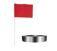 Golf Hole, Going Hole | Golf with Flag - Stainless Steel Cup and Flag, Training Putters for Men and Women, Backyard Accessories Indoor and Outdoor