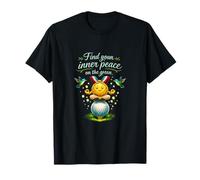 Golf Humor Zen Peace on The Green Graphic T-Shirt