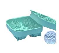 Golf Ice Mold - Easy Release Silicone 4 Golf Shapes Soft Freezer | Large Round Ice Ball Maker Mold,for Maker Cocktails Vodka Juice Fruit Jelly Chocolate Vanilla Sauce Pudding