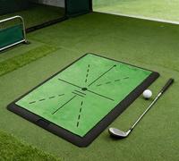 Golf Impact Mat with Ball Trace Display - Premium Turf Hitting Pad for Swing & Chipping Practice | Indoor/Outdoor Training Aid for Beginners & Pros