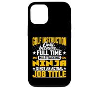Golf Instruction Job Title - Funny Golf Caddie Instructor Case for iPhone 12/12 Pro