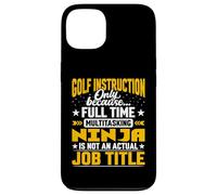 Golf Instruction Job Title - Funny Golf Caddie Instructor Case for iPhone 13