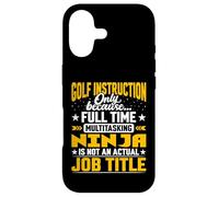 Golf Instruction Job Title - Funny Golf Caddie Instructor Case for iPhone 17