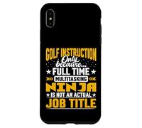 Golf Instruction Job Title - Funny Golf Caddie Instructor Case for iPhone XS Max