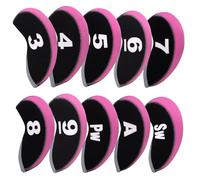 Golf Iron Covers,Golf Iron Head Covers Neoprene Golf Iron Covers Set 11pcs/10pcs Golf Iron Headcovers,Golf Club Head Covers for Iron Club Fit All Brands Titleist,Callaway,Taylormade