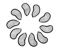 Golf Iron Covers Set 10pcs with Numbers, Waterproof Mesh Protective Headcovers for Clubs - Durable Design, Clear Club Identification, Ideal for Outdoor Practice (Light Gray)