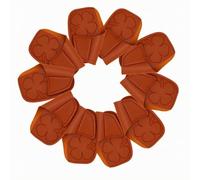 Golf Iron Headcover Cover Sleeve Protector Case PU Material Water Resistant Secure Closure Compact Design suitable for golf practice travel storage course protection, Orange