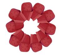 Golf Iron Headcover Cover Sleeve Protector Case PU Material Water Resistant Secure Closure Compact Design suitable for course protection golf practice travel storage, Rose Red