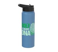 Golf is in My DNA Fingerprint Golfer Golf Player Golfing Stainless Steel Insulated Water Bottle