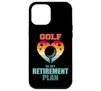 Golf Is My Retirement Plan Vintage Retro Heart Senior Golfer Case for iPhone 12 Pro Max