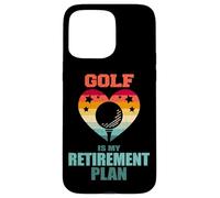 Golf Is My Retirement Plan Vintage Retro Heart Senior Golfer Case for iPhone 15 Pro Max