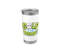 Golf is My Therapy, Golf Life Golfer Golfing Lover Stainless Steel Insulated Tumbler
