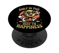 Golf Is The Way To Happiness Fun PopSockets Adhesive PopGrip