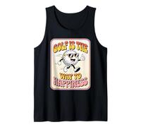 Golf is The Way to Happiness Funny Sarcastic Sayings Novelty Tank Top