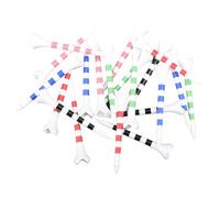Golf Kit - Tees for Practice and Training Golf Balls - Set of 20 Easy Use with Striped Ball Holder for Ideal Training Practice