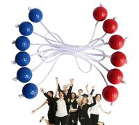 Golf Ladder Balls - 6 Coloured Balls for Outdoor Games, Wooden Stairs Included, Leisure Activities for Families and Children, Portable Tool for Business Construction Team, Entertainment