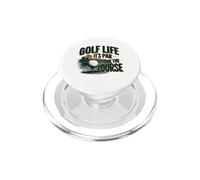 Golf Life It's Par For The Course Golfer Design PopSockets PopGrip for MagSafe