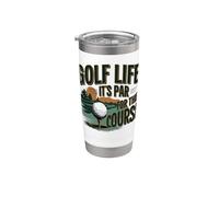 Golf Life It's Par for The Course Golfer Design Stainless Steel Insulated Tumbler