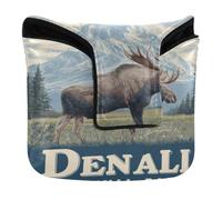 Golf Mallet Cover with Magnetic Closure National Park Moose