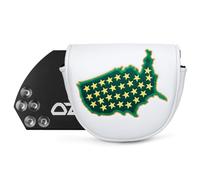 Golf Mallet Putter Cover Head Cover, USA Flower Magnetic Closure Premium Leather Headcovers Golf Mallet Putter Cover Fits for OZ1 MEZZ 1 MEZZ1 MAX Putter