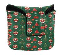 Golf Mallet Putter Head Cover 14 x 2.5 x 12 cm | Waterproof PU Leather Magnetic Closure for Mallet Square Christmas Nutcracker Soldier