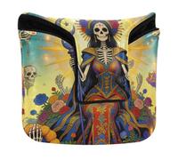 Golf Mallet Putter Head Cover Magnetic Closure La Santa Muerte Saint