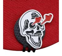 Golf Marker - Skull Metal Golf Ball Markers | Metal Small Hat Clip Creative Fun Golfing Accessories for Golfers Women Birthday