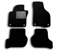 Golf Mat 5 / Golf 6 / Scirocco III/Octavia II Tailored Non Slip Reinforced Rubber Heel Pad and Fixing Buttons