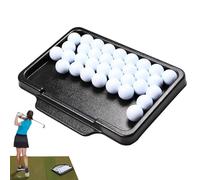 Golf Mat Ball Tray | Practice with 50 Ball Capacity Storage Organizer - Easy To Carry Balls Catch Trays,For Most Occasions Driving Range Course Outdoor Backyard Indoor Women Men Sports Fan