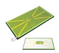 Golf Mat, Golf Swing Training Mat with Instant Feedback, 41 x 21 cm Anti-Slip Replaceable Hitting Practice Mat with Antislip Rubber Base for Golf Beginners