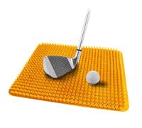 Golf Mat Hitting Winter Turf Fairway Lightweight Portable Mat, Golf Practice Training Mat Release Ball Indoor Outdoor for Backyard Garden Chipping Gifts for Golfer (Orange)