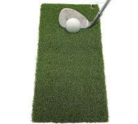 Golf Mat Turf Winter Rules Fairway Hitting Mats with Clip and Hole for Garden Backyard Indoor Outdoor Lightweight Portable (50 * 25cm short grass)
