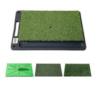 Golf Mats Practice Outdoor - Non-Slip Turf Pad - Golf Turf Mat with Rubber Backing | for Swing Path Feedback Home Indoor Outdoor Backyard Women Men