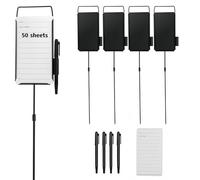 Golf Metal Proximity Marker, Closest to The Pin Marker Set- Includes Golf Course Fairway Distance Markers, Pens and Cards Perfect for Sports & Outdoors Golf Tournament Signs（4 Pack）