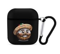 Golf Mexican Hat Cinco De Mayo Earphone Case Cover Compatible with AirPods 1&2 Shockproof Bluetooth Headset Case Black-style