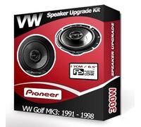 Golf MK3 Speaker upgrade Front Door Pioneer car speakers 6.5" 17cm 300W