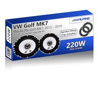 Golf Mk7 Speaker upgrade Front Door Alpine car speakers 6.5" 17cm 220W