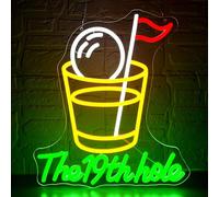 Golf Neon Sign for Wall Decor Golf Neon Light for Man Cave Dimmable LED Light Up Sign for Course Gym Club Bedroom Park Party Club Decor Birthday Gifts Art Size13.1 * 12.9in