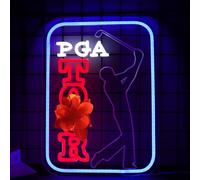 Golf Neon Signs for Wall Decor, Dimmable Led Signs for Bedroom, Powered by USB11.4 * 15.7inch,Light Up Signs for Golf Club Sports Bar Man Cave Party Decor