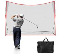 Golf Net: 10x7ft Heavy Duty Golf Practice Net for Indoor/Outdoor Training, Portable Golf Hitting Net with Carry Bag, Ideal Training Aid for Golfers Backyard Driving Chipping Swing (Standard)