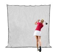 Golf Net | 3 x 3 m Black Polyester Golf Ball Netting | Simulator Net Full Heavy Sports Back to the Net, Driving Net for Baseball, Hockey Practice to Take Skills