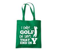 Golf on Days End with a Y Tote Shopping Bag 10 Litres Capacity 42 x 38cm