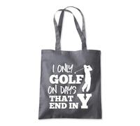 Golf on Days End with a Y Tote Shopping Bag 10 Litres Capacity 42 x 38cm