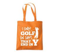 Golf on Days End with a Y Tote Shopping Bag 10 Litres Capacity 42 x 38cm